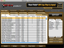 Screenshot RPM Poker Lobby